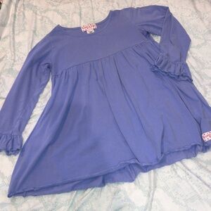 Girls Ruffle Dress in purple
